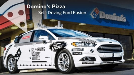 Domino's Pizza Self Driving Delivery Car
