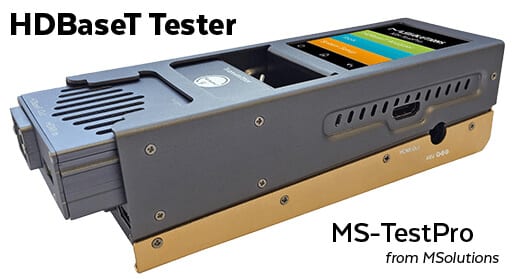 MS-TestPro from MSolutions, HDBaseT Tester