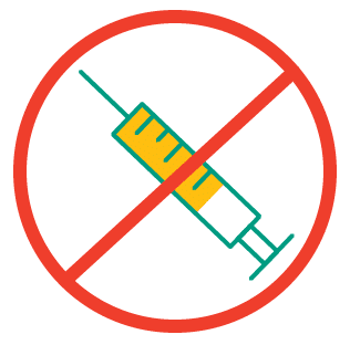 Refuse a vaccine