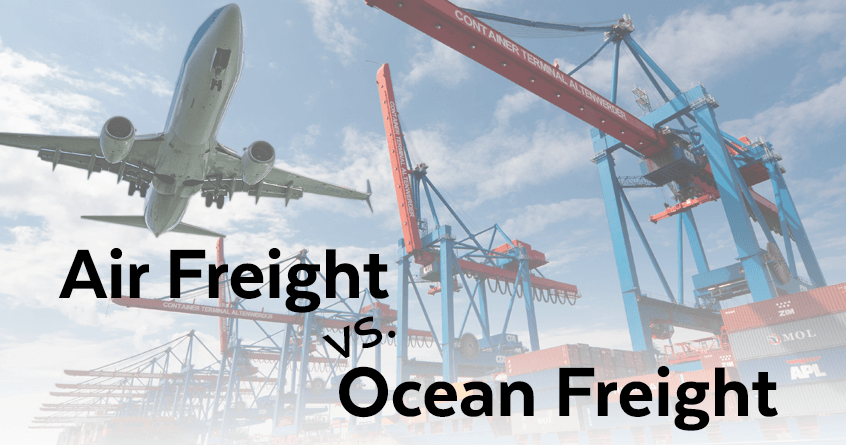 Ocean Freight vs. Air Freight: The Major Differences